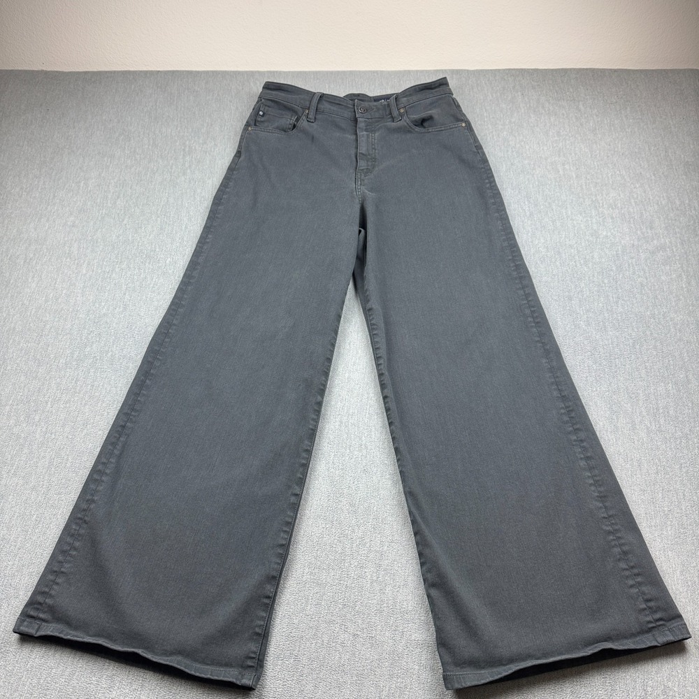 Adriano Goldschmied Jeans Womens 30x32 Gray Deven High Rise Ultra Wide Leg Denim